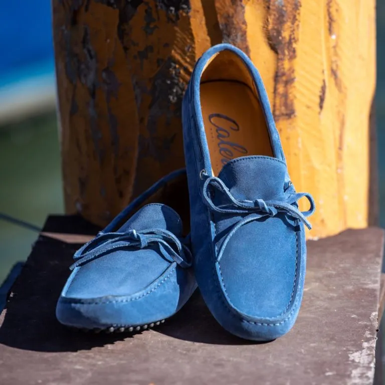 Caleri men’s loafers in indigo colour