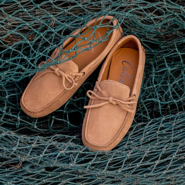 Sand-coloured Caleri men’s loafers