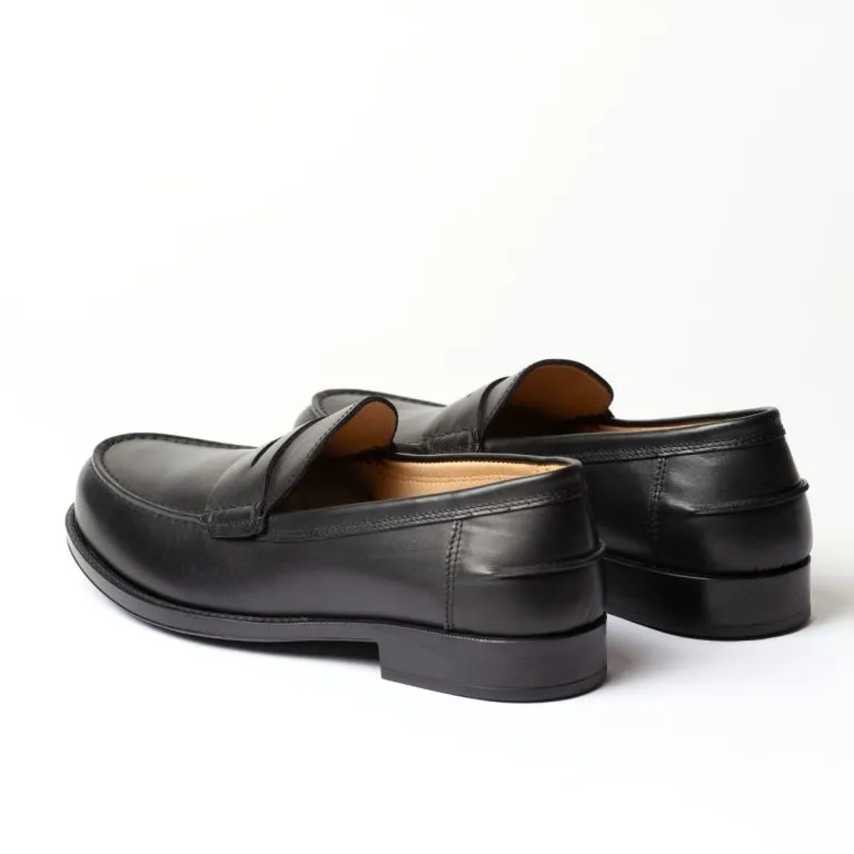 maestrale mocassino penny loafer da uomo caleri shoes liquirizia