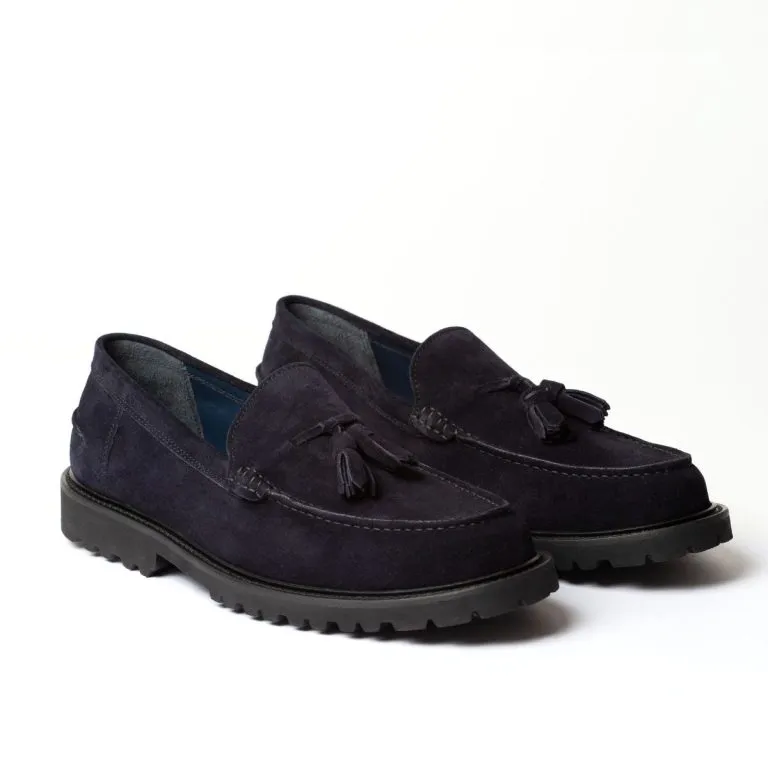 mocassini con nappine linea zefiro caleri shoes notte