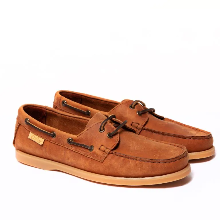scarpe da barca primavera/estate 2025 caleri shoes aliseo cognac